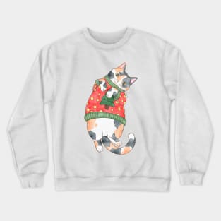 Holiday Calico Cat Crewneck Sweatshirt